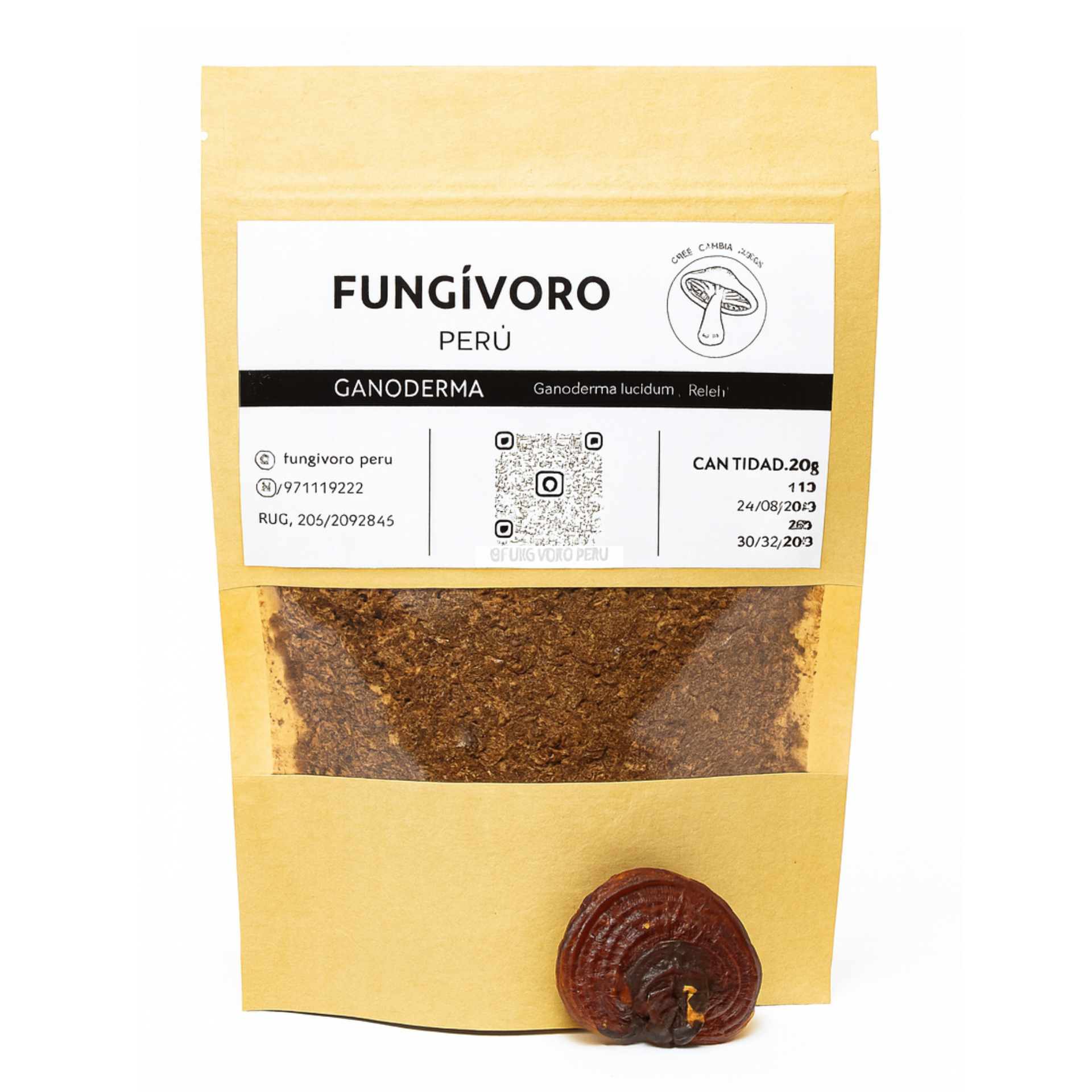 Reishi Deshidratado Molido – 50 g | 100% Natural y Premium