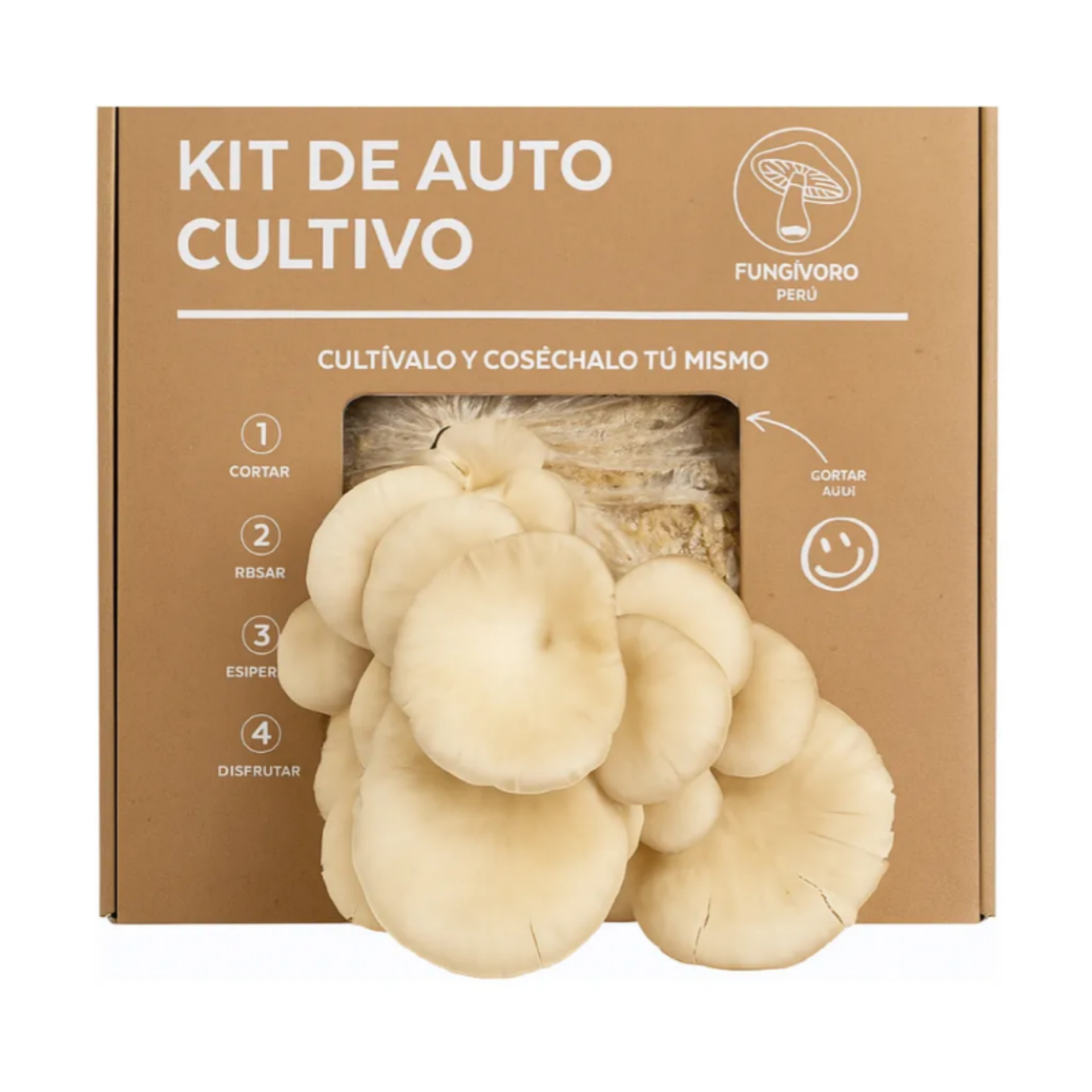 Kit de Cultivo “Cosecha tus Propias Setas” – Hongo Ostra (pleurotus ostreatus) | Fácil, Práctico y Listo para Usar