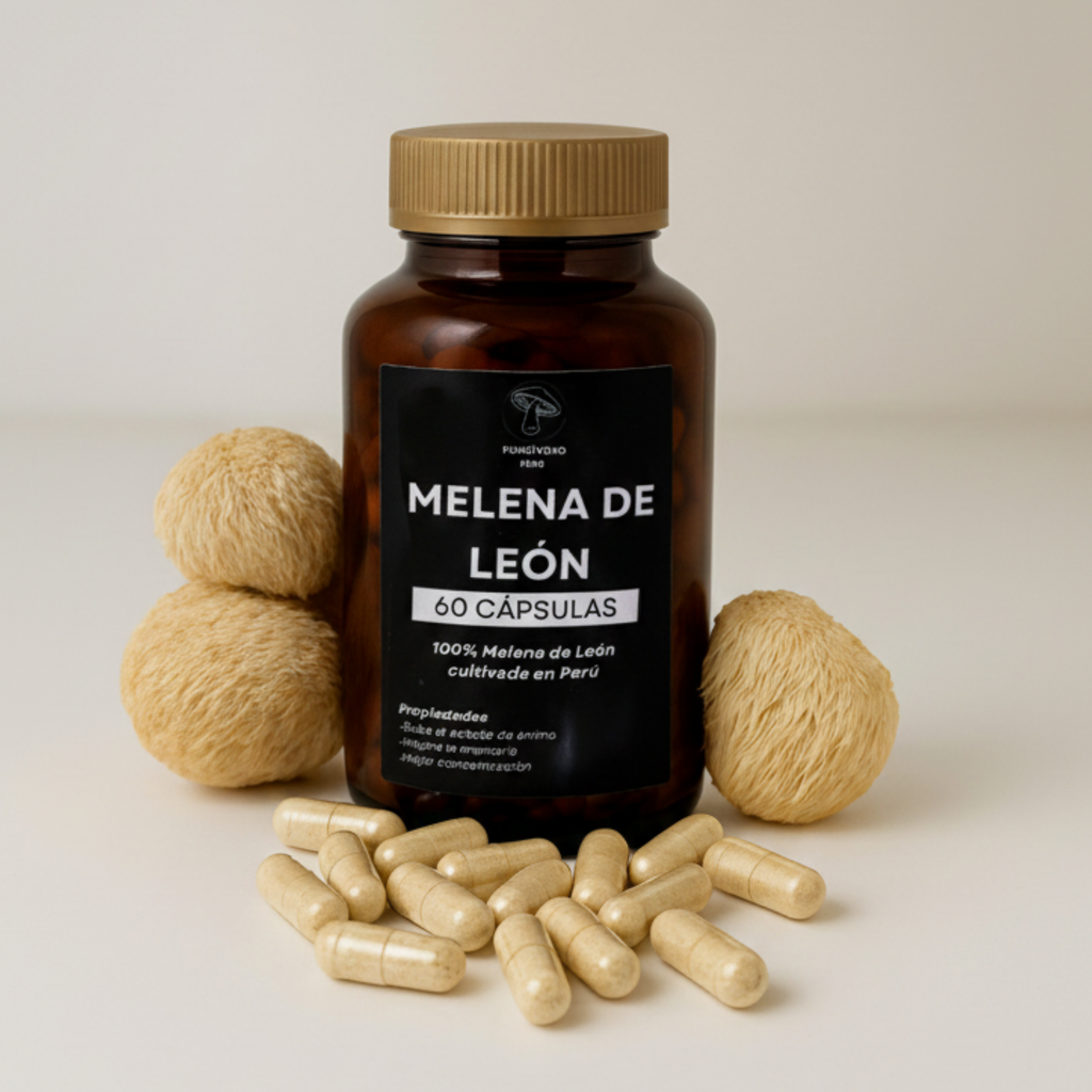 Melena de León en Cápsulas – 60 cápsulas (30 g) | 100% Natural