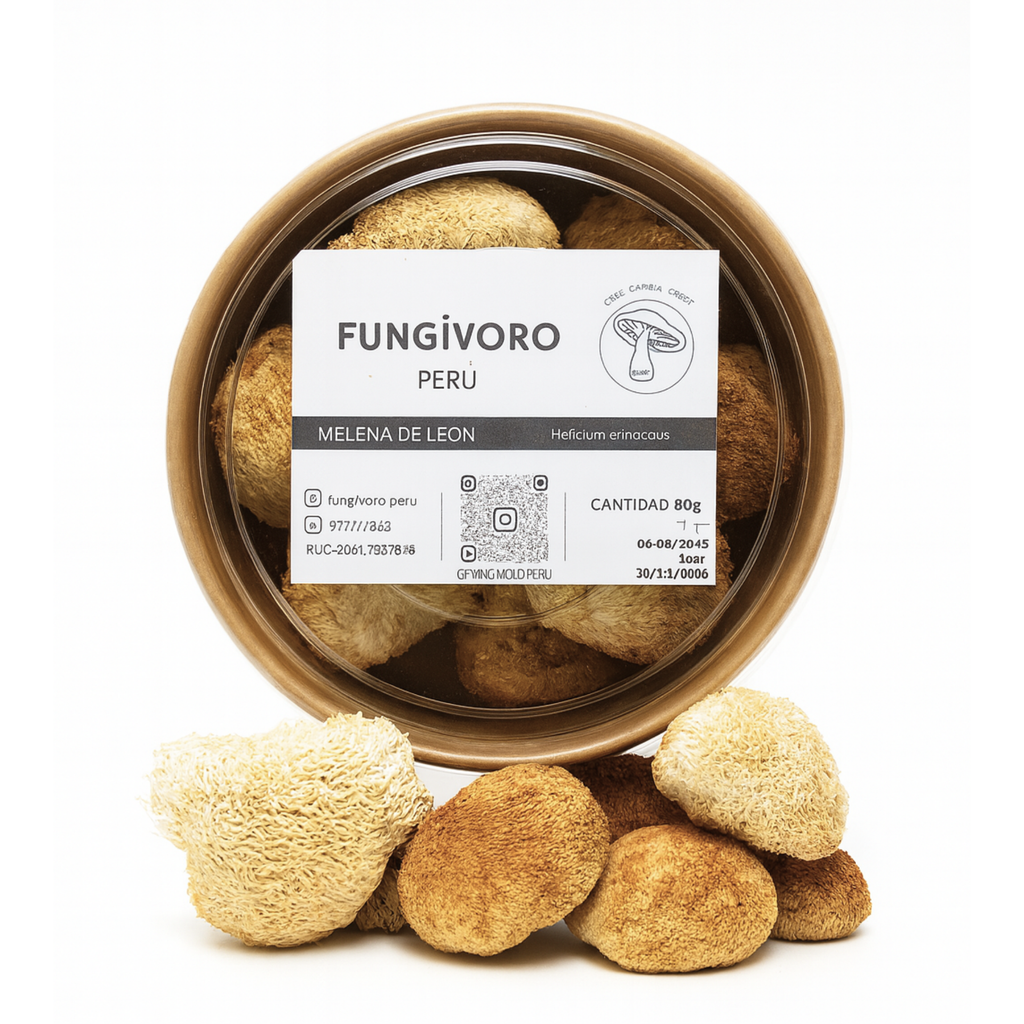 Melena de León Deshidratada · Polvo / Molido Entero · 30 g